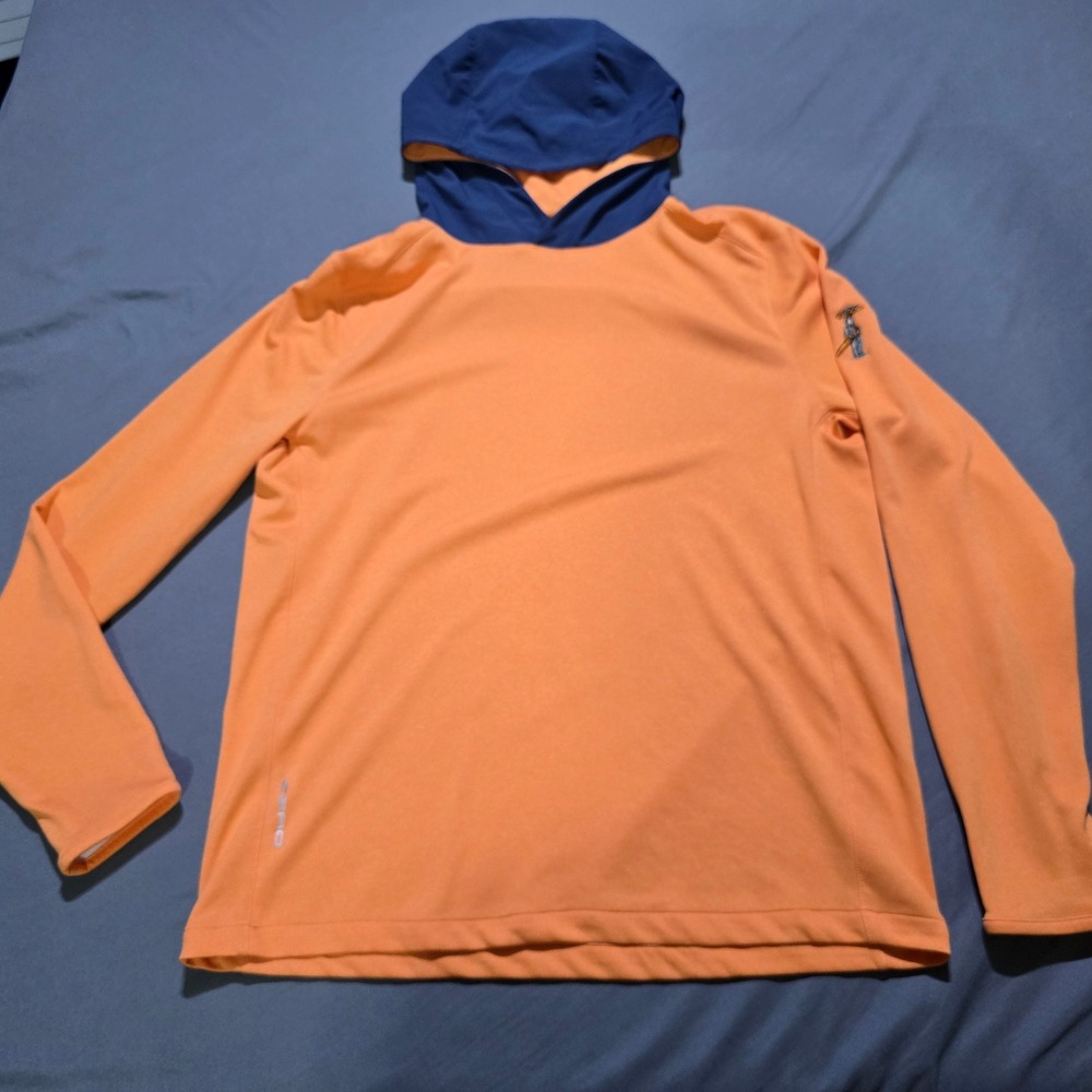 Zero Restriction Hoodie shirt Mens Medium Orange Umbrella Man Performance Golf